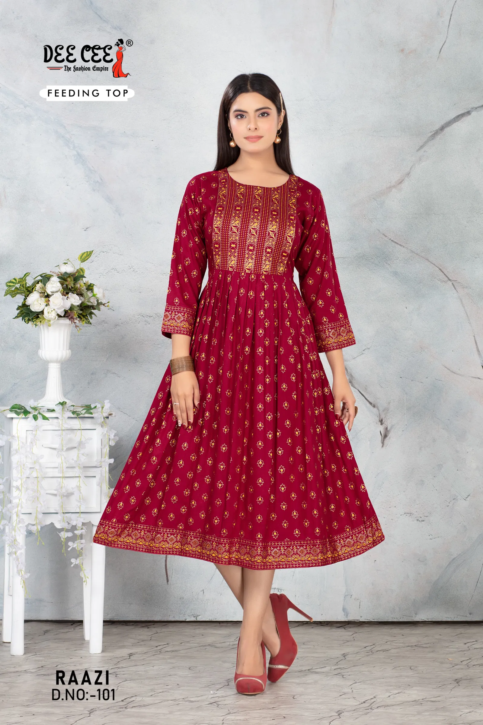 Raazi By Deecee Casual Wear Fancy Rayon Kurtis Wholesale Online